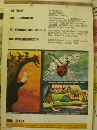Illustration for article titled Vintage Soviet mental hospital posters are somewhat terrifying